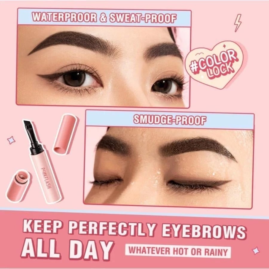 Pink Flash Eyebrow Gel BR03 Smudge-proof for long-lasting hold - 1.4g