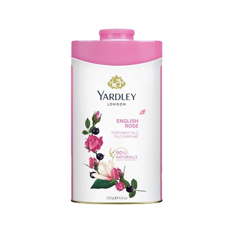 Yardley London Talc Powder Scented With English Rose - 250 gm