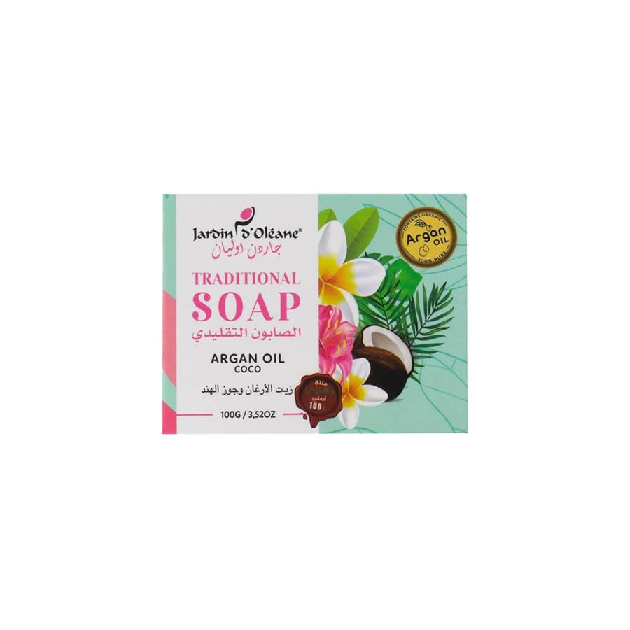 Jardin d'Oleane Traditional Soap with Argan Oil & Coco - 100 gm