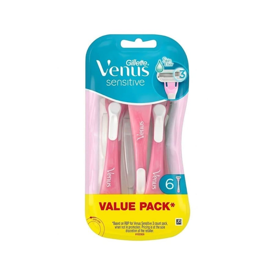 Gillette Venus 3-Blade Sensitive Razor - 6 Pack