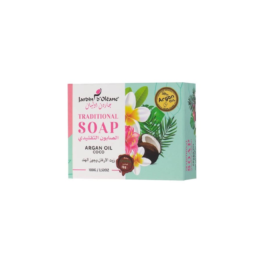 Jardin d'Oleane Traditional Soap with Argan Oil & Coco - 100 gm