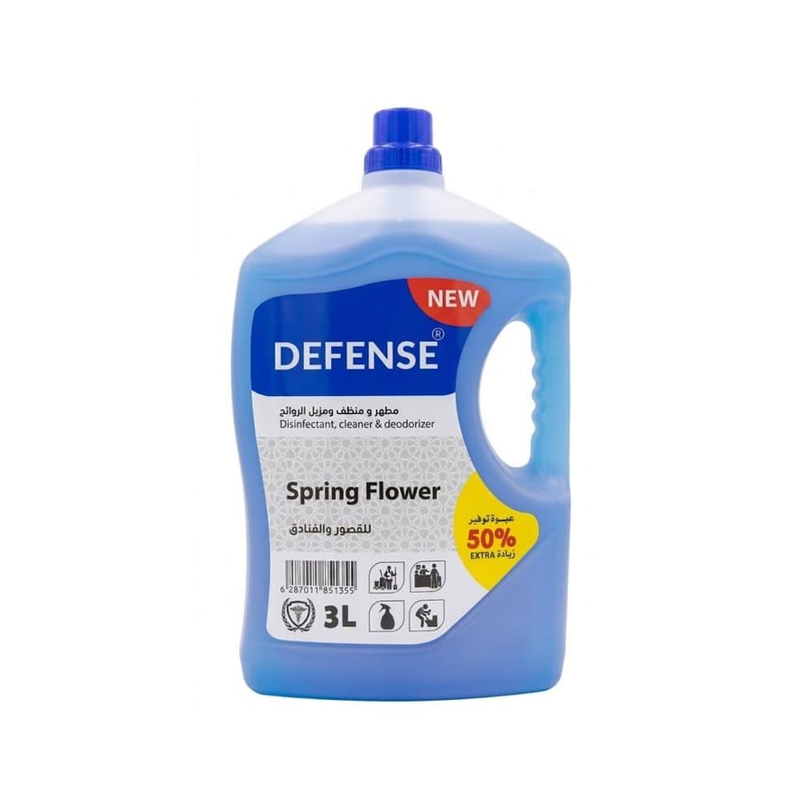 Defense Disinfectant, Cleaner & Deodorizer - 3 Liters
