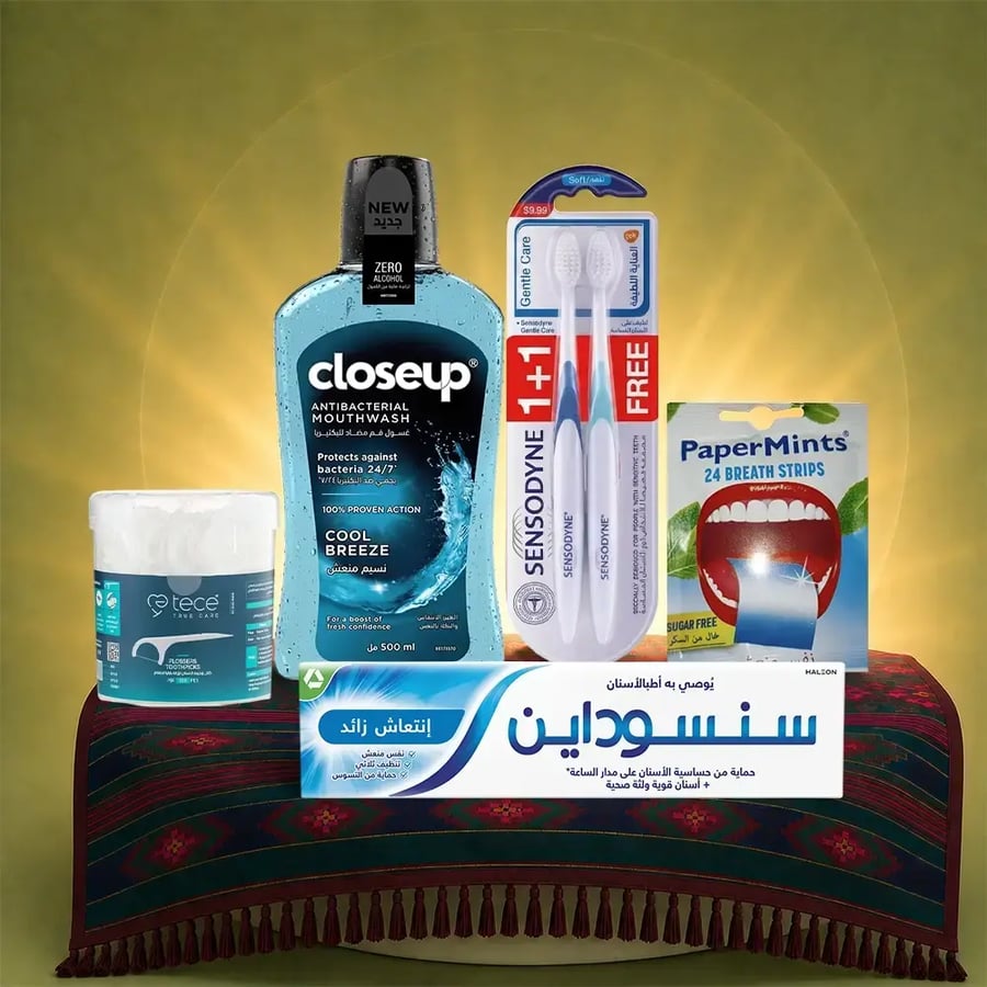 مجموعة الانتعاش للعناية بالفم - 5 قطع
