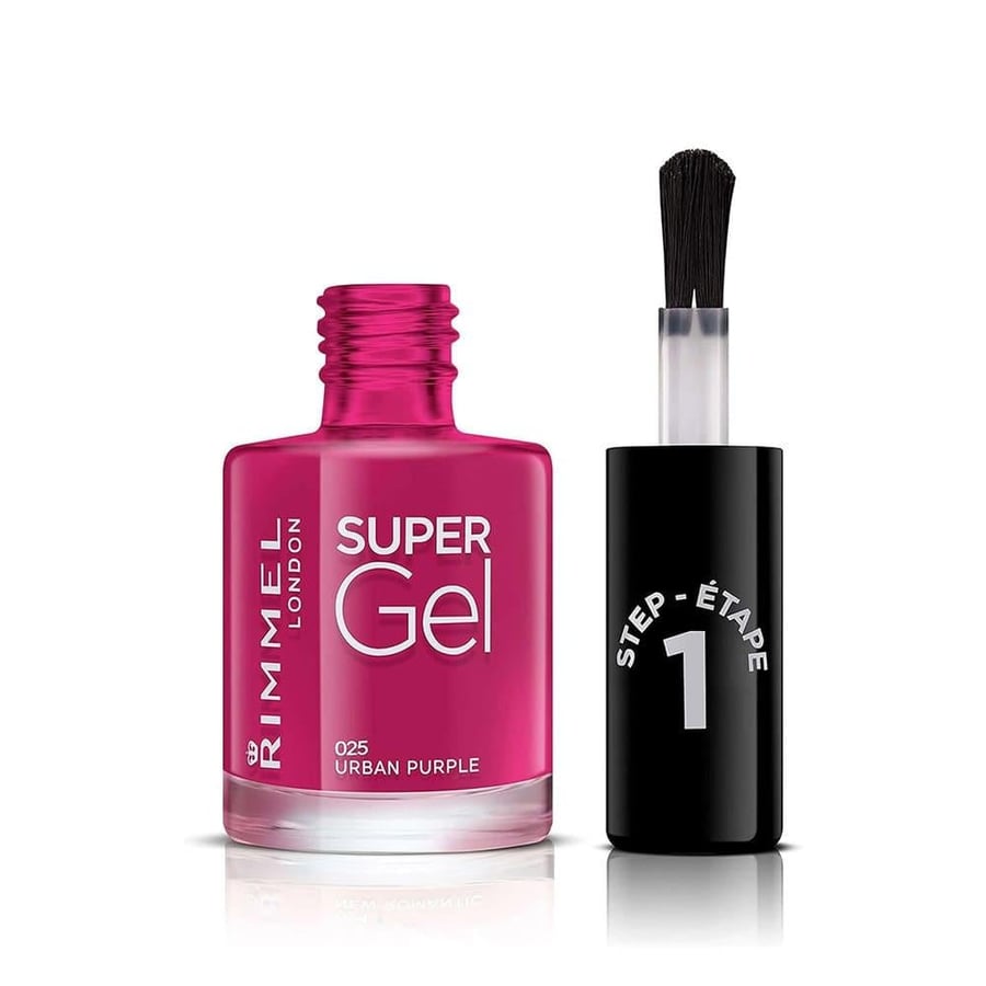 Rimmel London Super Gel Nail Polish Urban Purple 025 - 12 ml