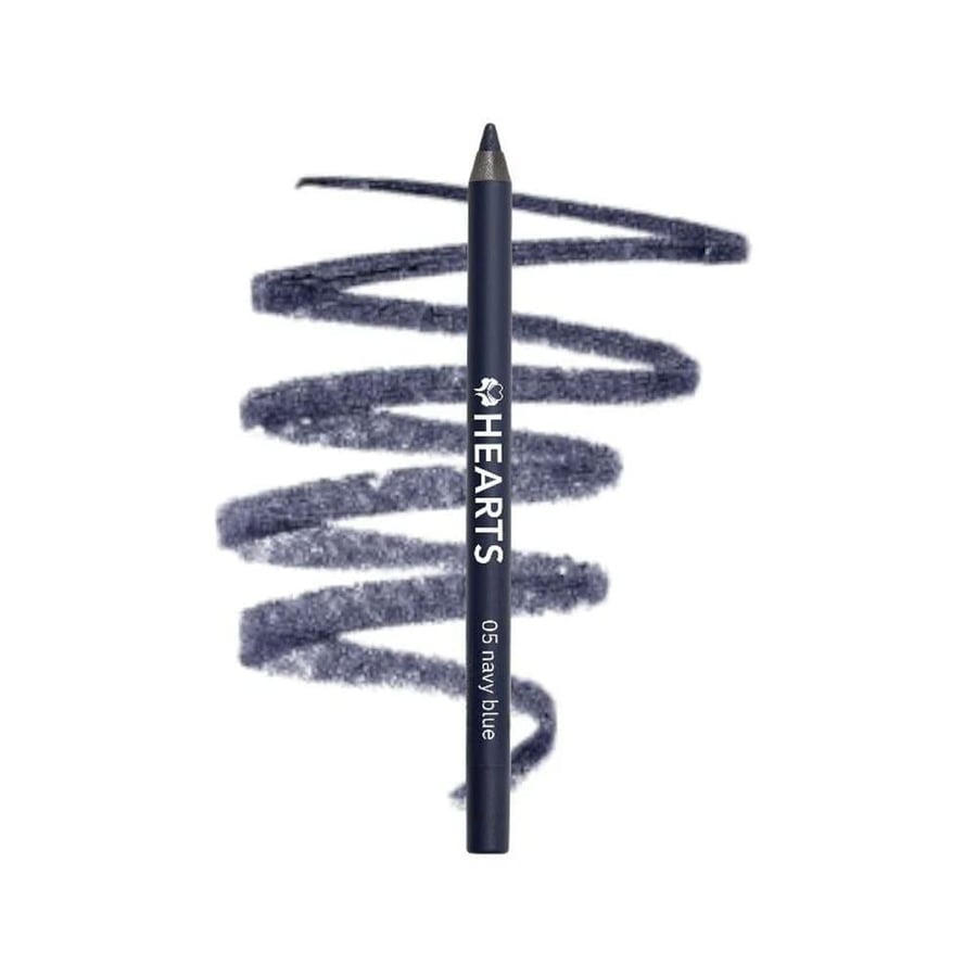 Hearts Waterproof Eyeliner Pencil - Navy Blue 05