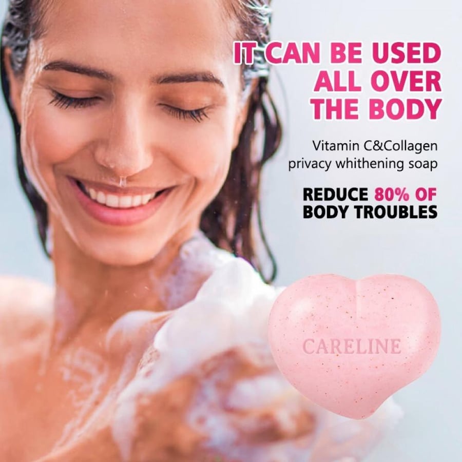 Careline Vitamin C & Collagen Whitening Soap - 80 gm