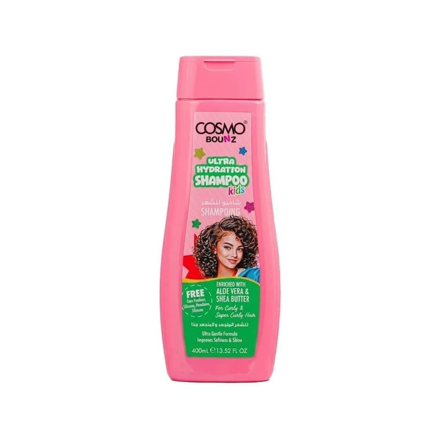 Cosmo Bounz Nourishing Shampoo for Kids, Curly and Very Frizzy Hair - 400 ml