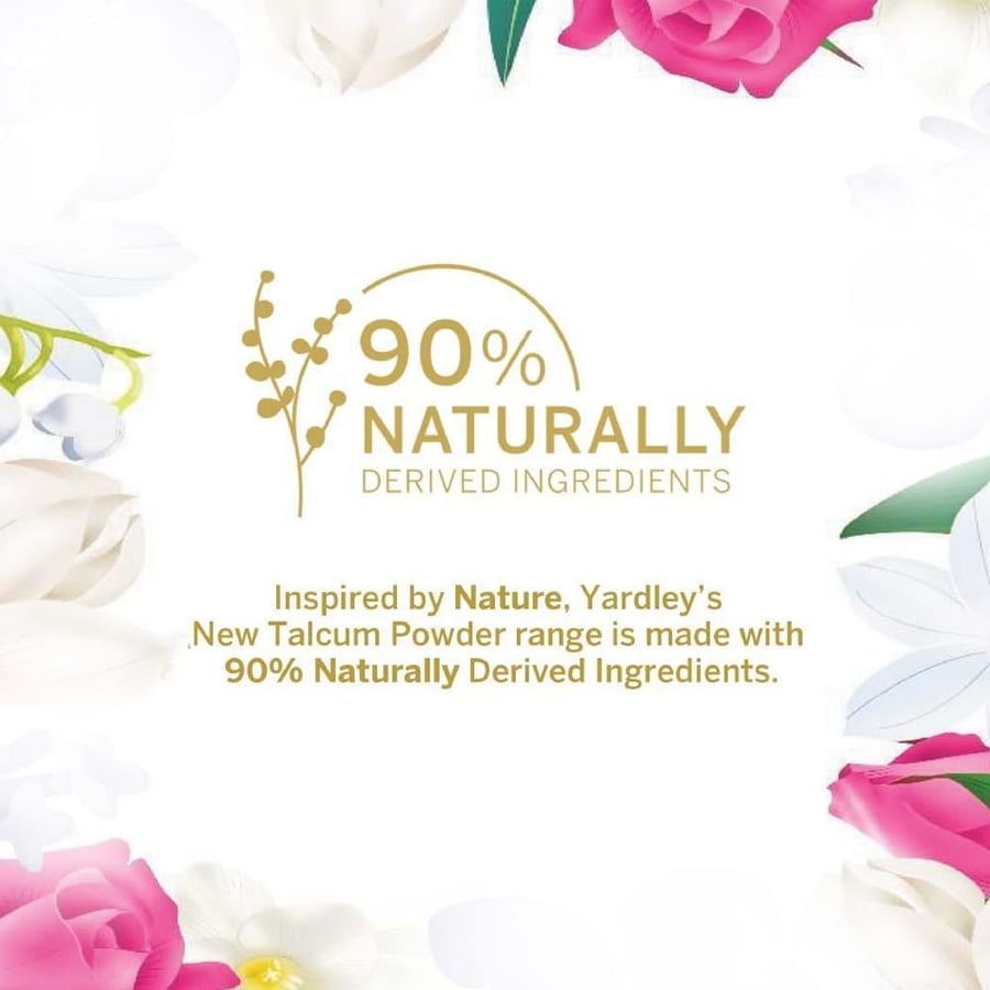 Yardley London Talc Powder Scented With English Rose - 250 gm