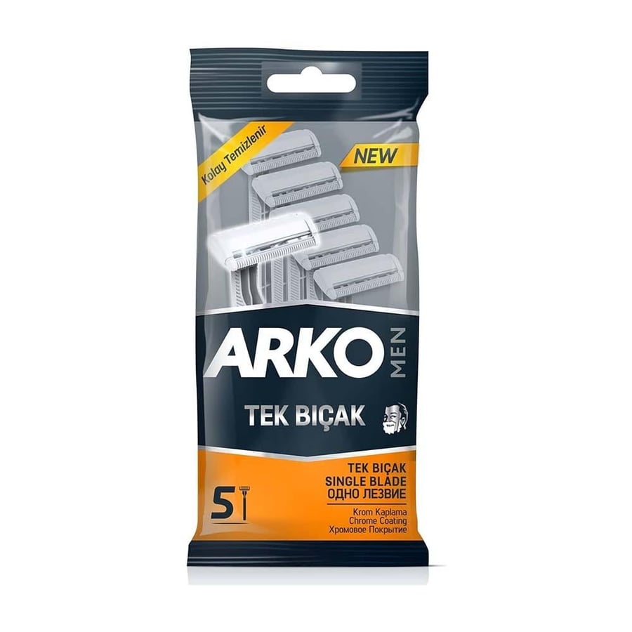 Arko Men's Razor Blades, 1 Blade - 5 Pieces