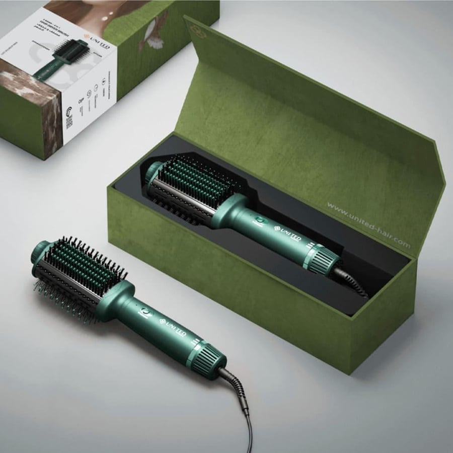 United Professional Hair Dryer & Styler Model UN-D700, Green