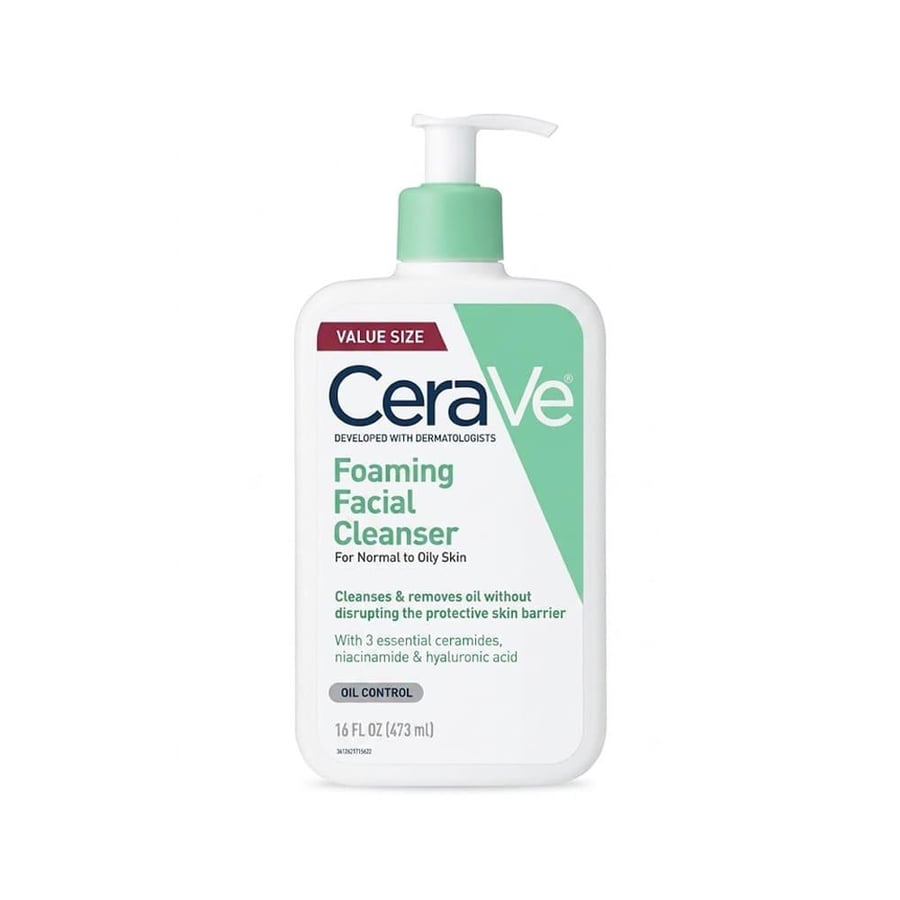 CeraVe Foaming Facial Cleanser for Normal and Oily Skin - 473 ml
