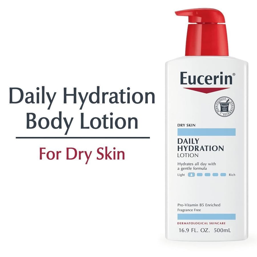Eucerin Daily Hydration Lotion With Pro-Vitamin B5 For Dry Skin - 500 ml