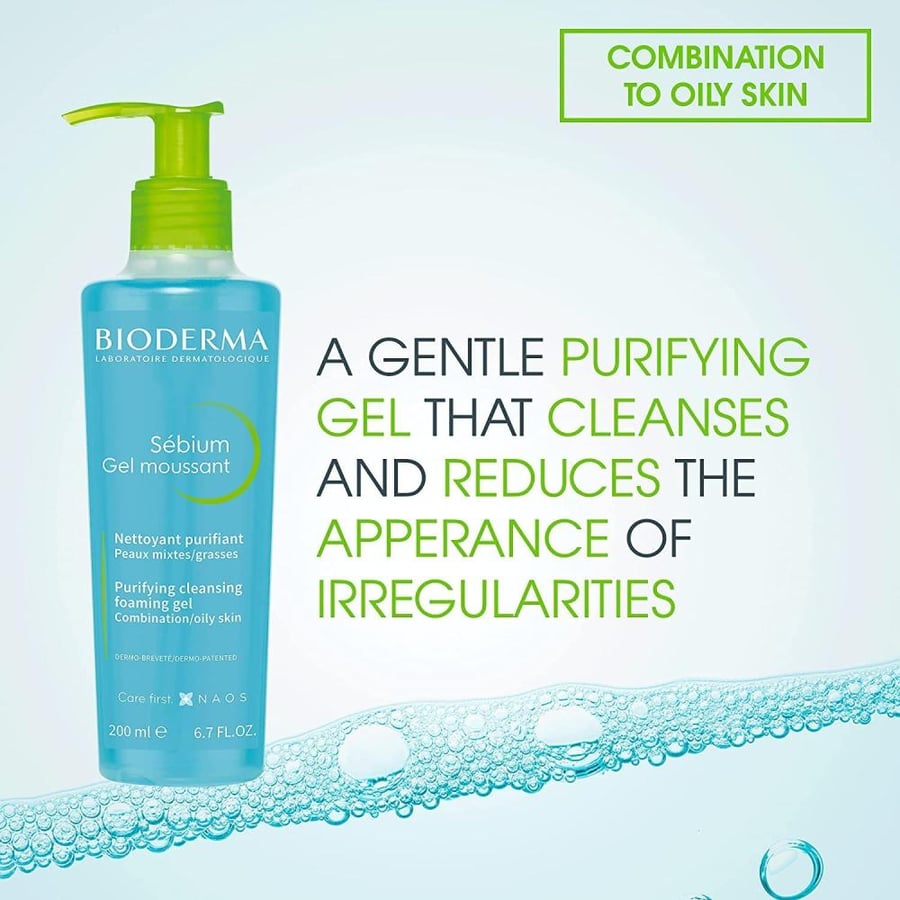BIODERMA Gel MOUSSANT PURIFYING CLEANSER - 200 ml