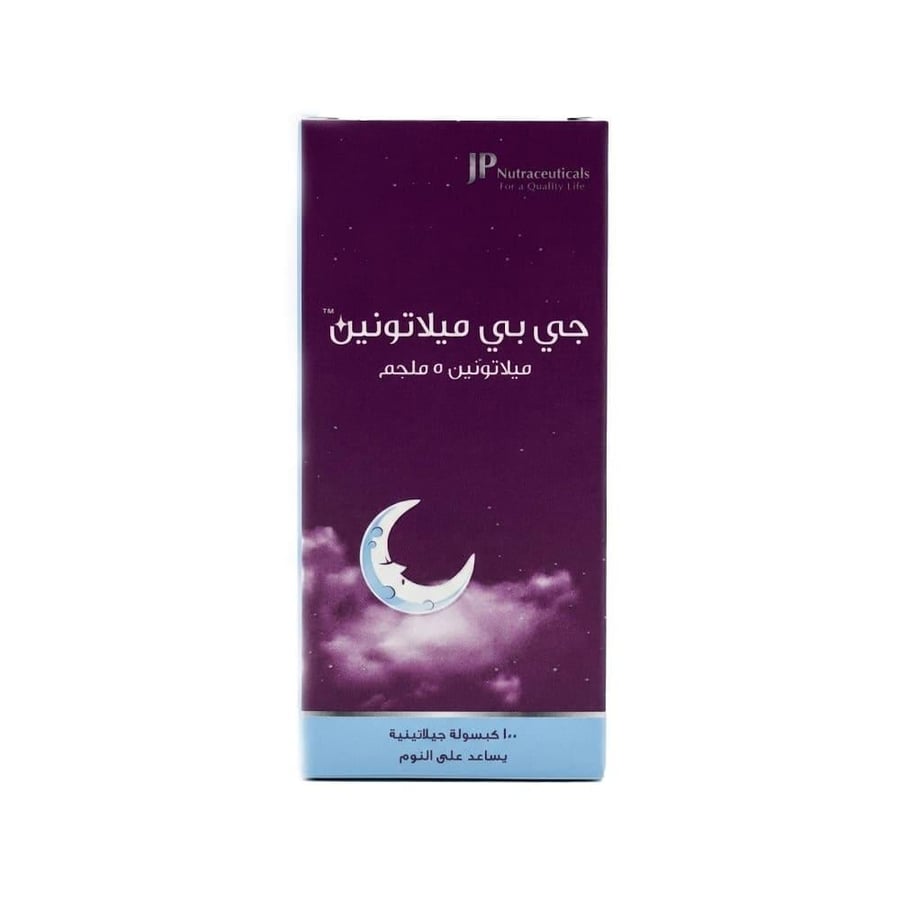 جاي بي ميلاتونين يساعد على النوم 5 ملجم - 100 كبسولة