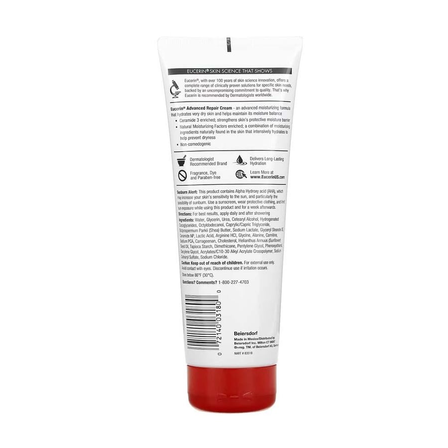 Eucerin Advanced Repair Cream For Very Dry Skin - 226 gm