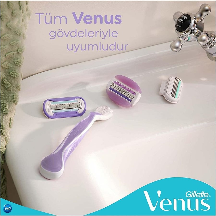 Gillette Venus ComfortGlide Women's Razor, Single Handle +2 Blades