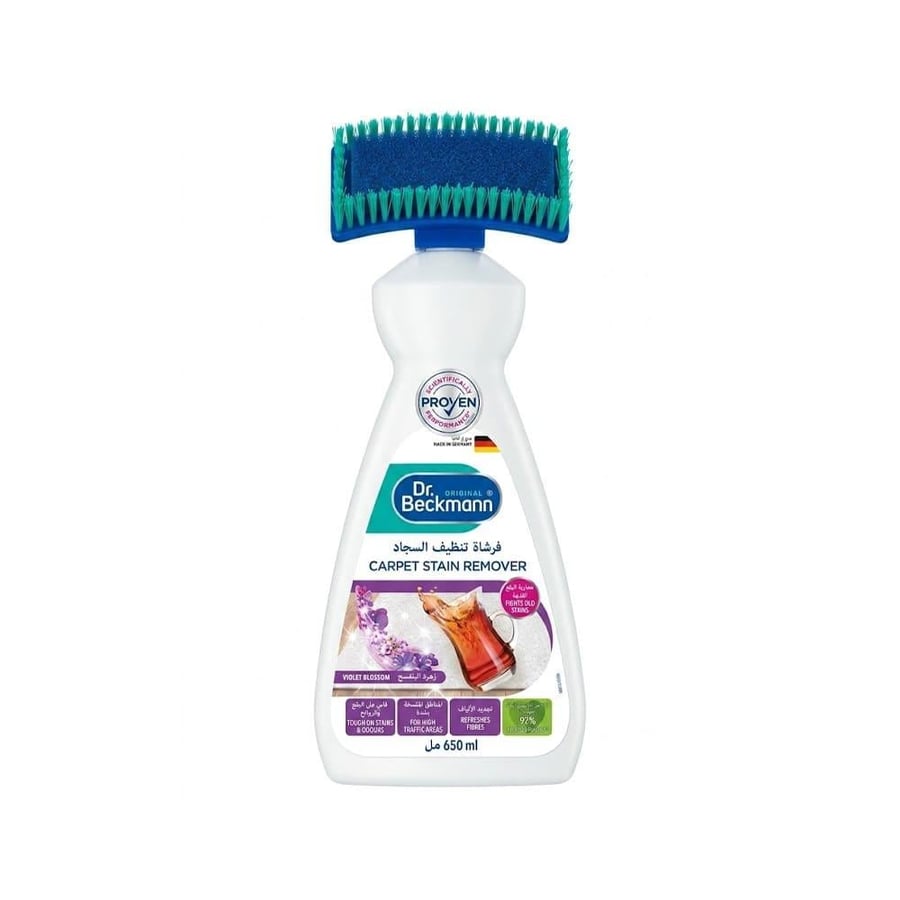 Dr. Beckmann Carpet Cleaning Brush Removes Old Stains with Violet Blossom - 650ml