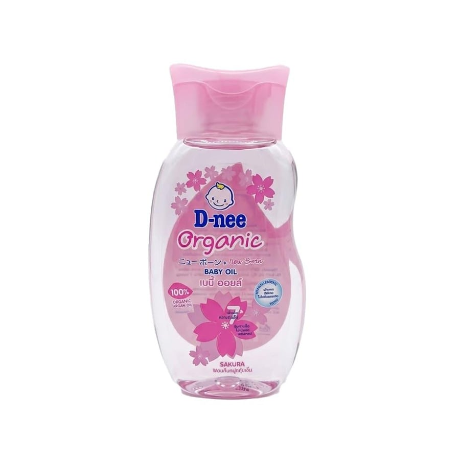 D-nee Organic Sakura Baby Oil Special Moisturizing Formula - 200ml