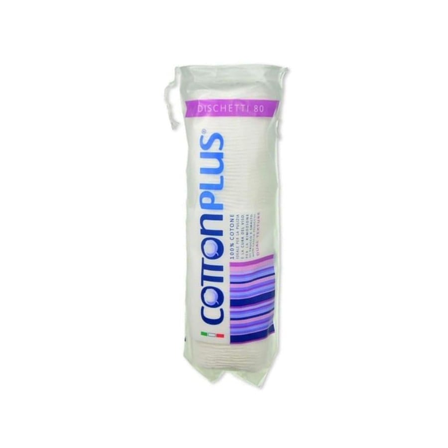 Cotton Plus Italian Cosmetic Cotton - 80 pieces