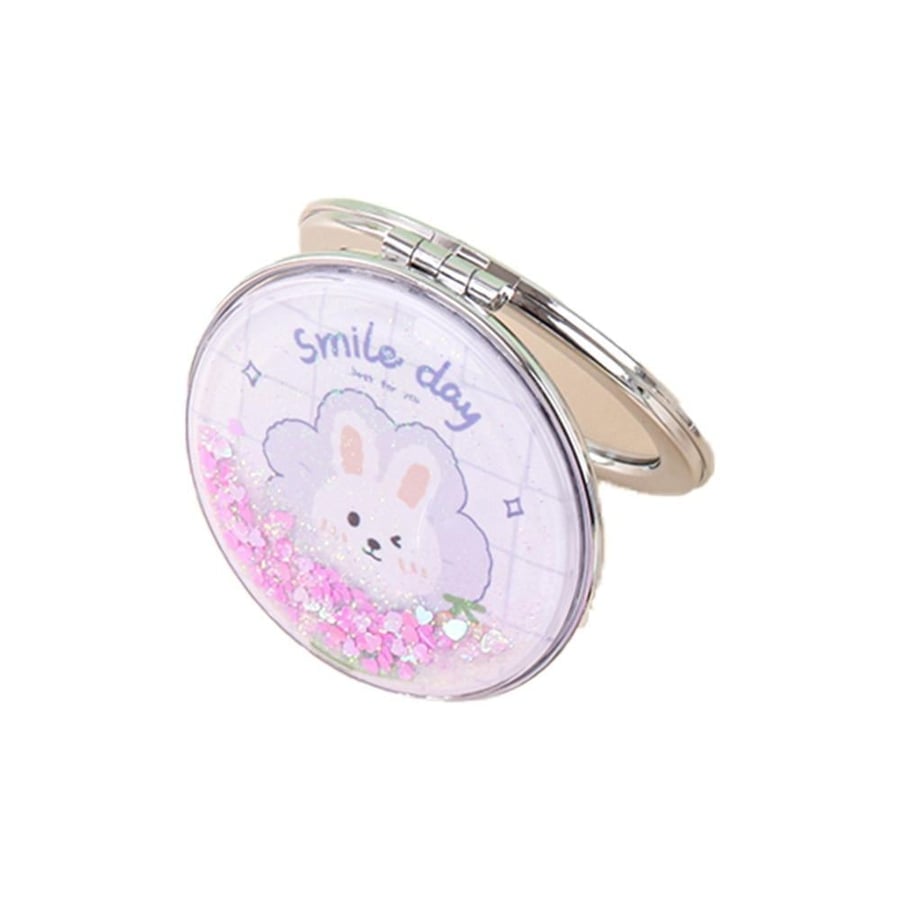 Minigood Round Makeup Mirror with Liquid Sand - Multiple Colors