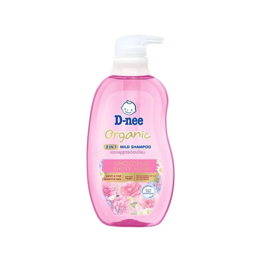 D-nee Organic 2-in-1 Gentle Shampoo for Soft and Shiny Hair - 380ml
