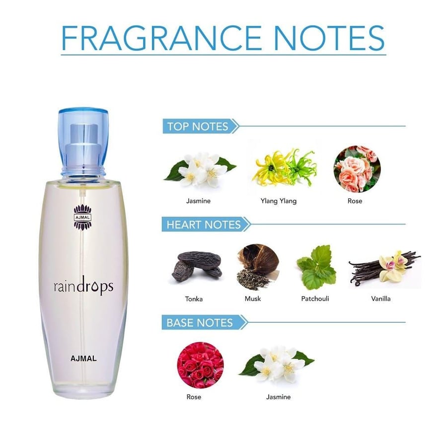 Perfume Ajmal Rain Drops perfume for women - Eau de Parfum 50 ml