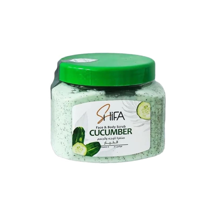 Shifa Face and Body Scrub with Cucumber - 300ml