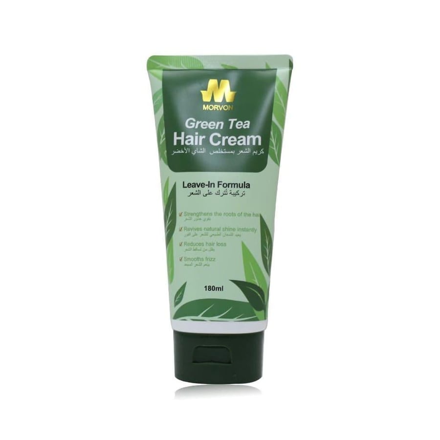 Morvon Leave-In Hair Cream with Green Tea- 180ml