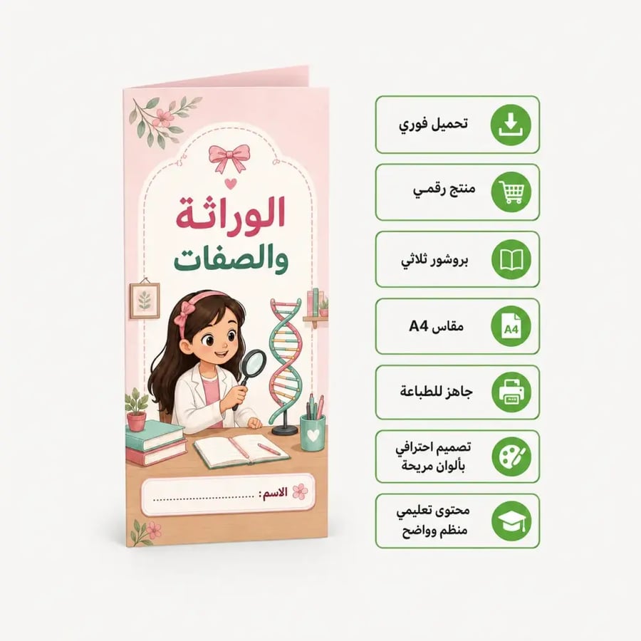 مطوية الوراثه والصفات