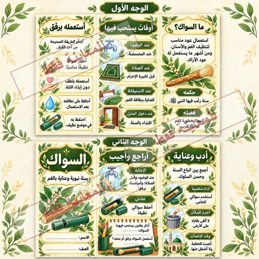 مطوية السواك