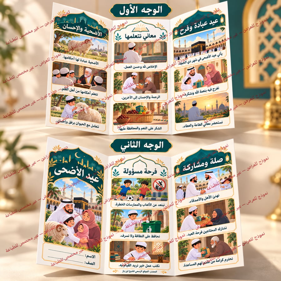 مطوية عيد الأضحى