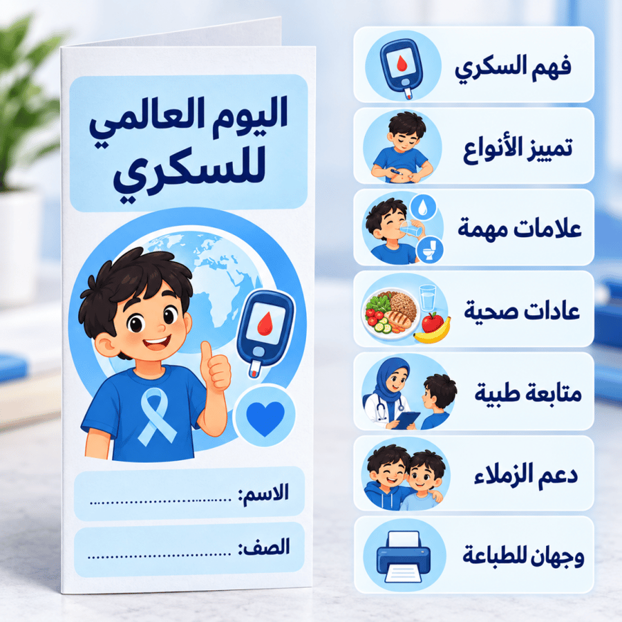 مطوية اليوم العالمي للسكري