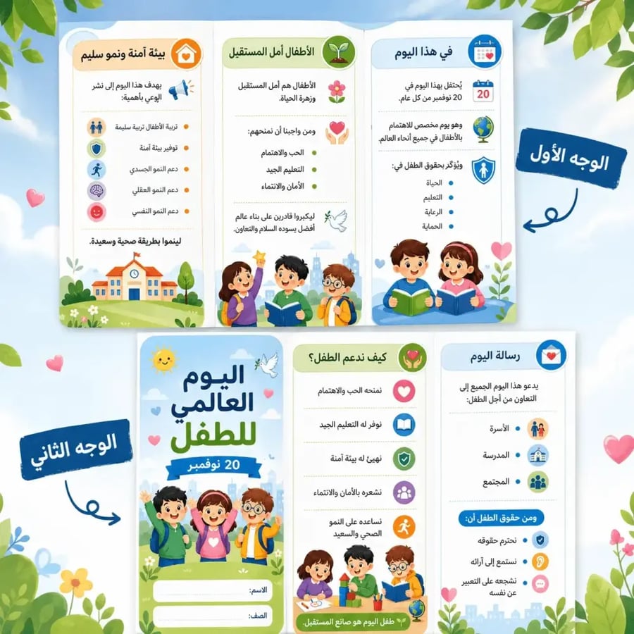 Pamphlet about the International Children's Day
