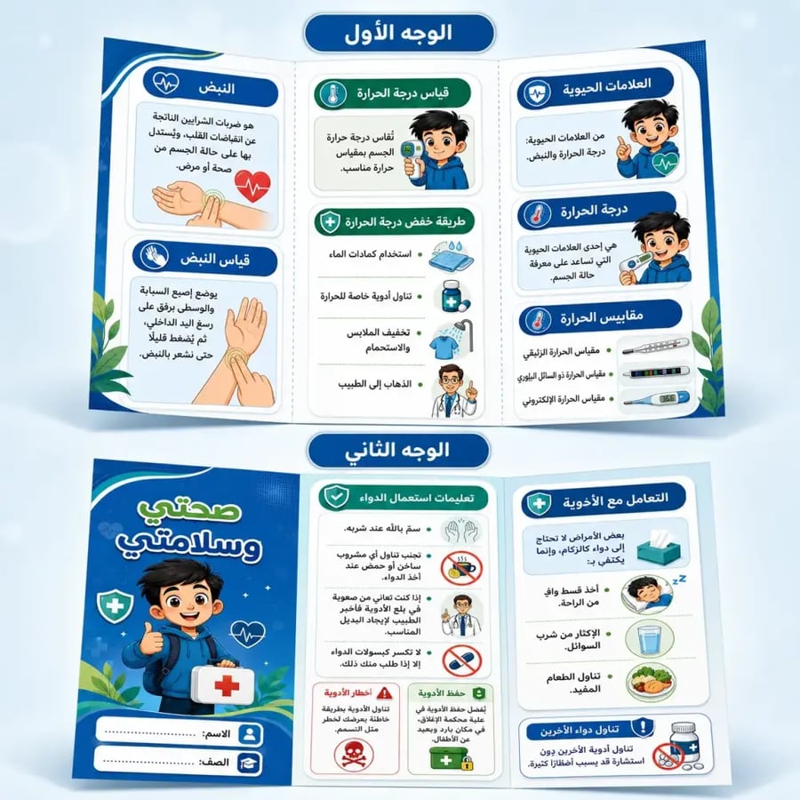 Pamphlet about my health and safety