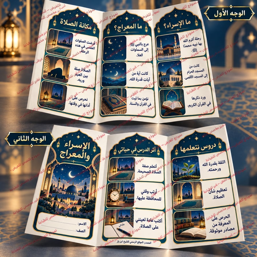 مطوية الإسراء والمعراج