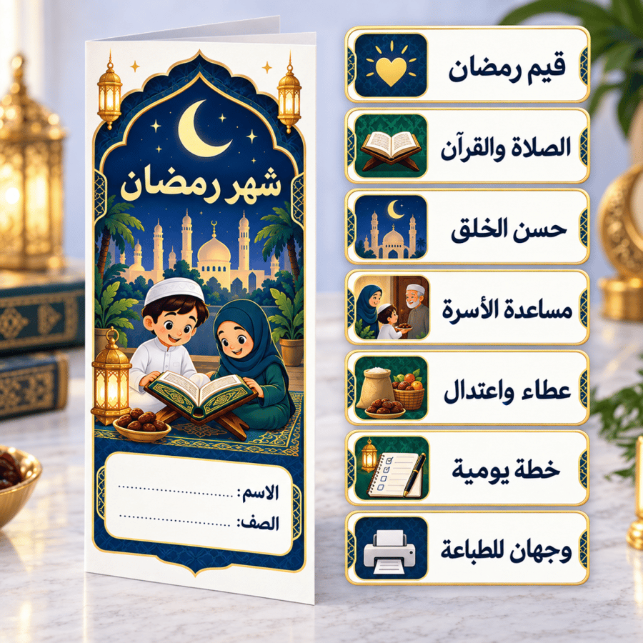 مطوية شهر رمضان