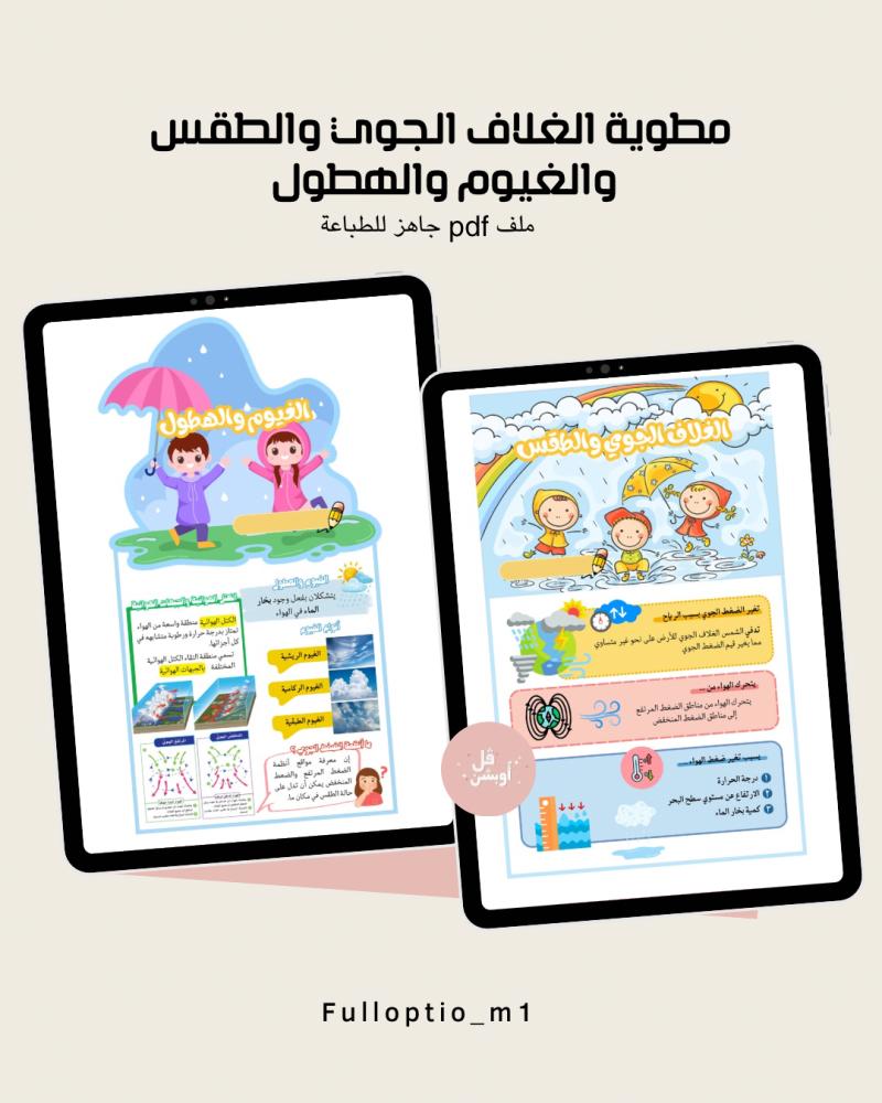 مطوية الغلاف الجوي والطقس والغيوم والهطول