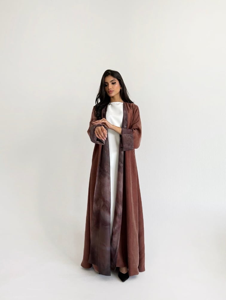 عباية دبل فيس حرير مغسول