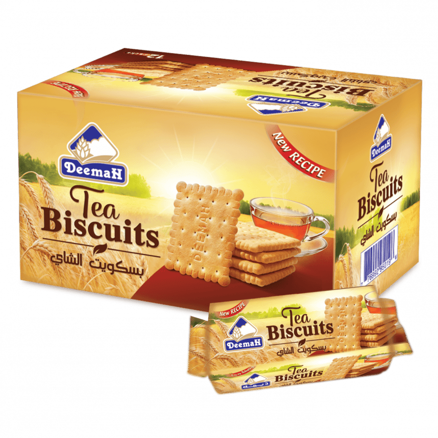 Deemah Tea Biscuitطعم كلاسيكي وقوام مقرمش مثالي للشاي والقهوة والضيافة