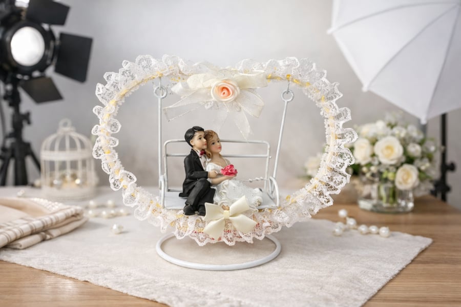 Bride And Groom With Heart