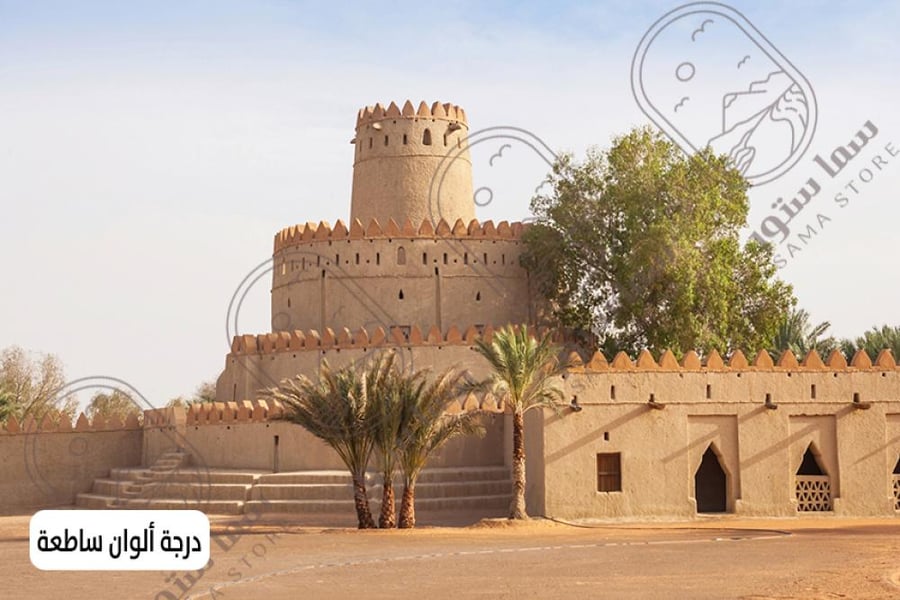 لوحة فنية حصن سعودي تراثي
