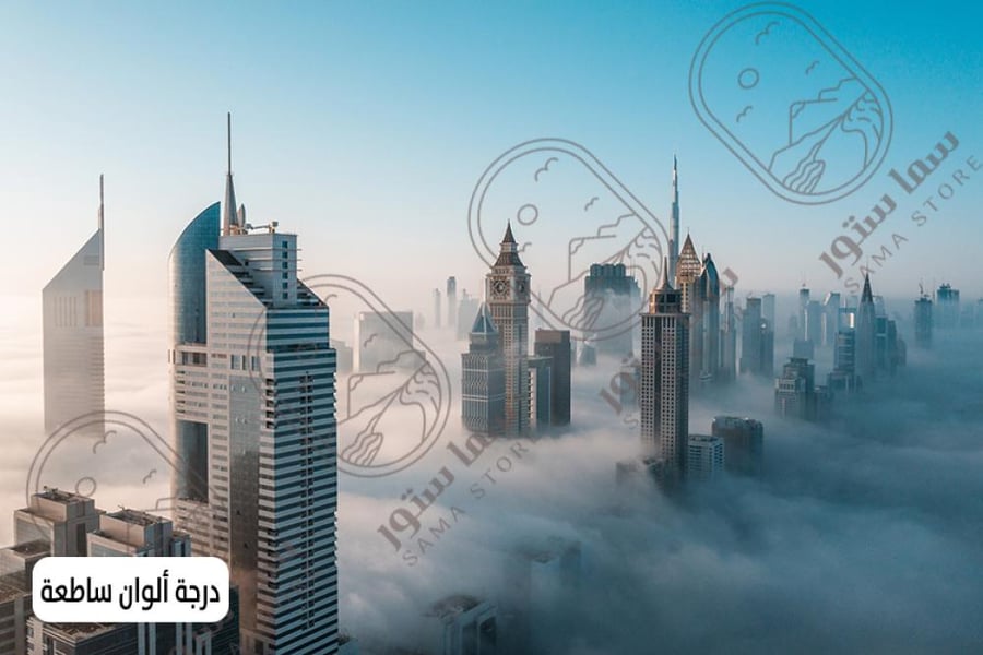 لوحة جدارية سماء مدينة دبي