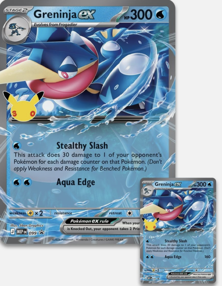 بوكيمون TCG – صندوق ex للاحتفال بالذكرى الـ30 – الإصدار 9 (جرينينجا)