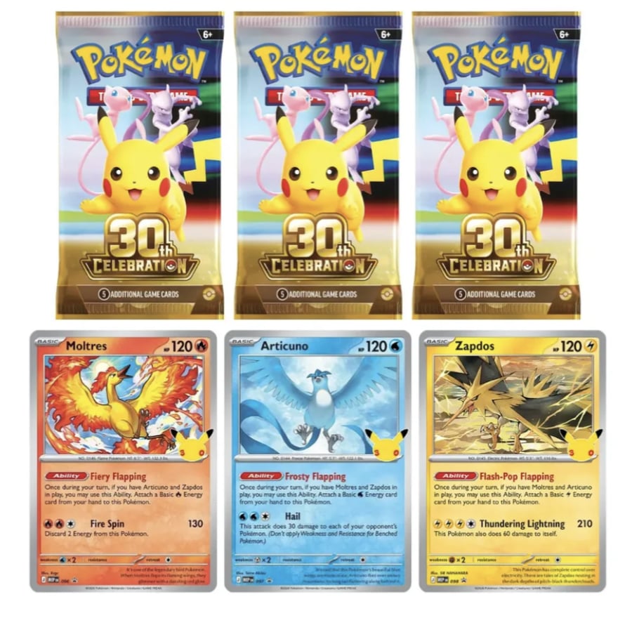 بوكيمون TCG – مجموعة ملصقات الاحتفال بالذكرى الـ30