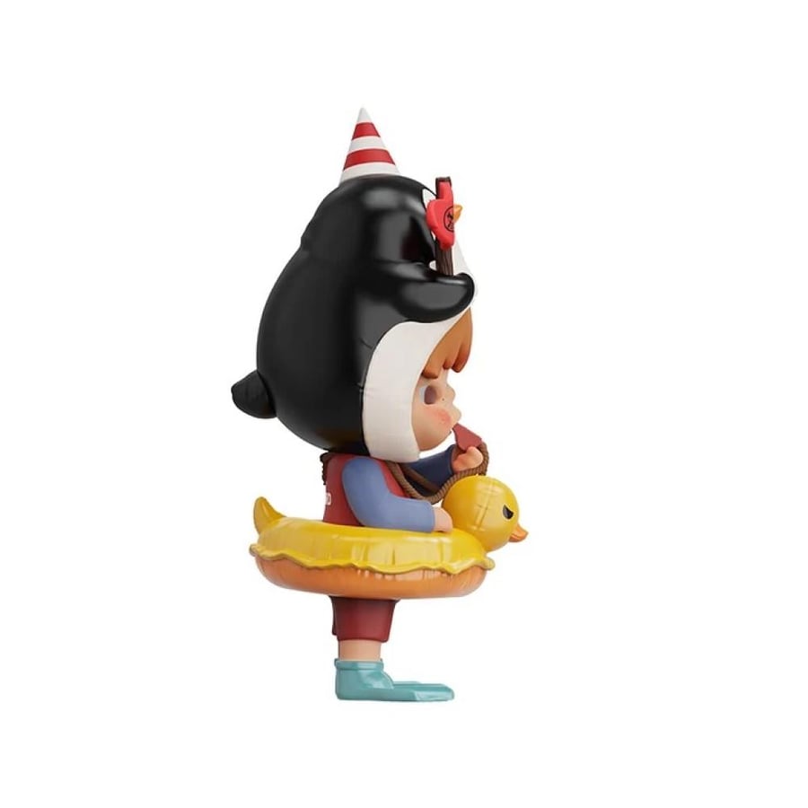 POPMART Hirono Little Penguin Lifeguard Figurine / هيرونو البطريق الصغير المنقذ