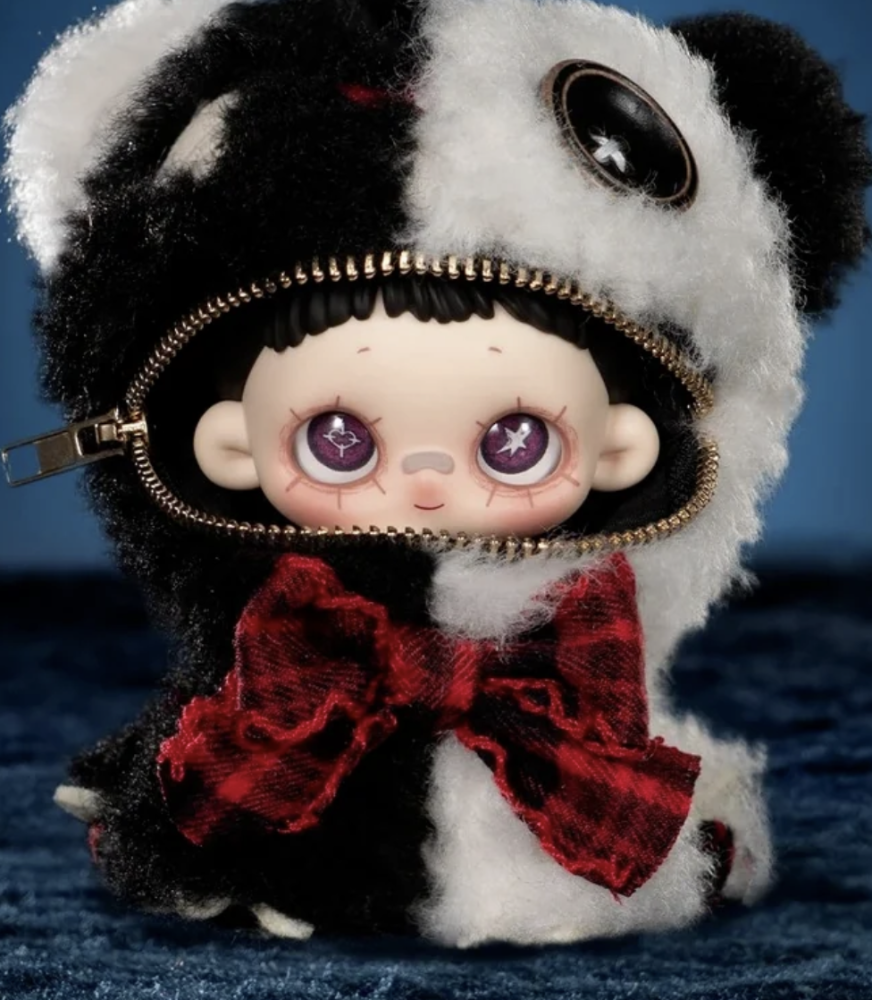 Greedy Bear plush keychain series blind box