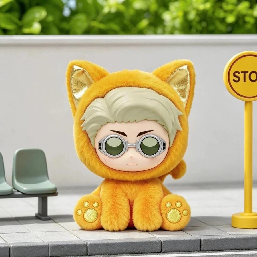 Jujutsu Kaisen Sitting Cat Party Plush Blind Box