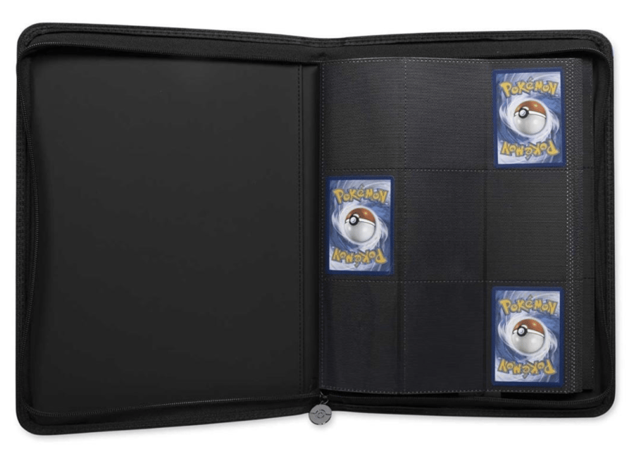 ألبوم توب لودر لبطاقات بوكيمون - حافظ بطاقات Pokémon TCG أسود بسحاب