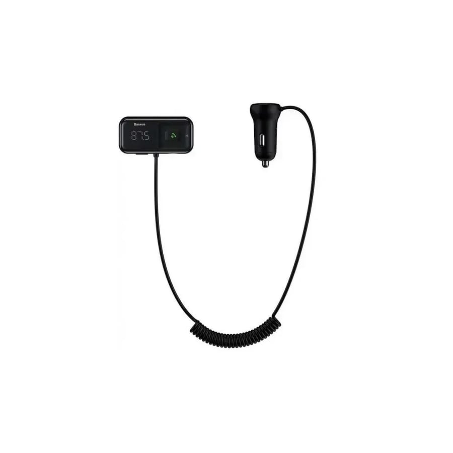 مشغل بلوتوث MP3 بيسوس S-16 ام بي ثري للسيارة - اسود