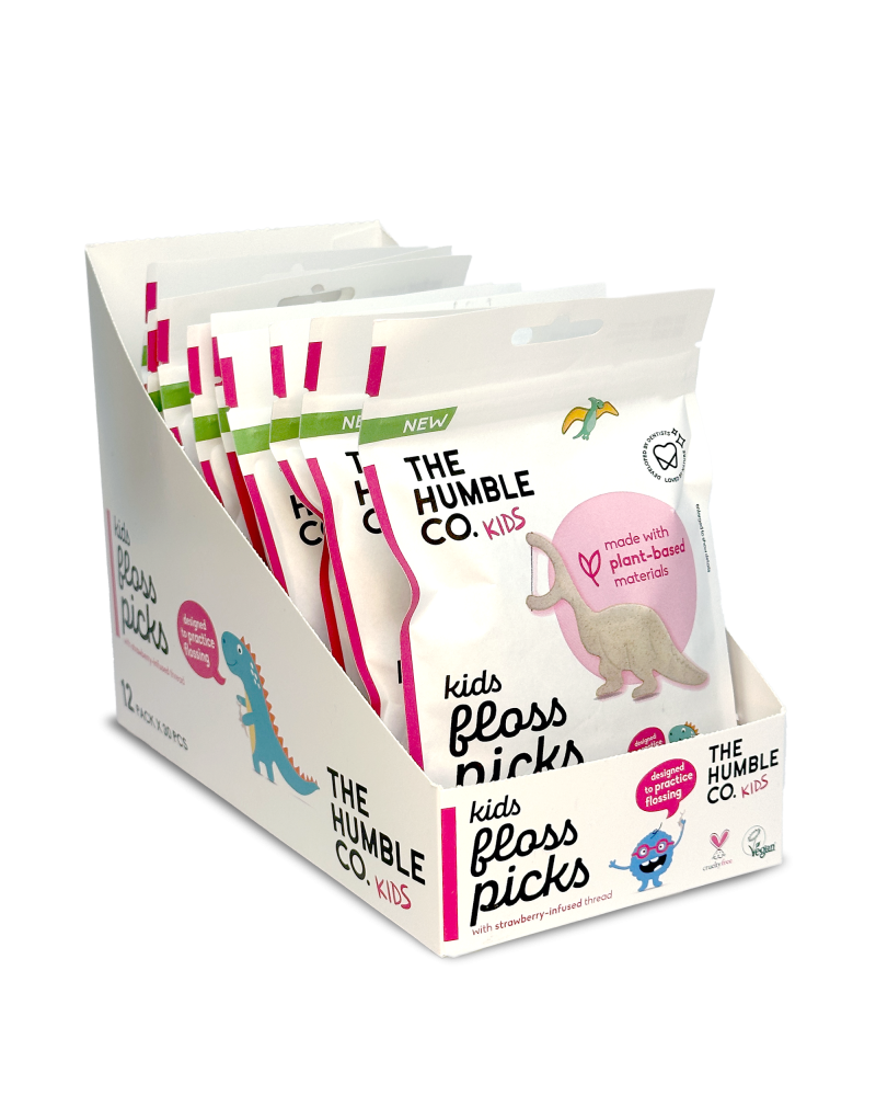 Humble Kids Floss Picks Single Strawberry 30p